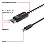 Staples TECH 6 ft. USB-C to Display Port Audio/Video Cable, Male to Male, Black (ST62471)~#|#~7DD273BC-886D-40C5-87D9892C13CC0A4C_sc7