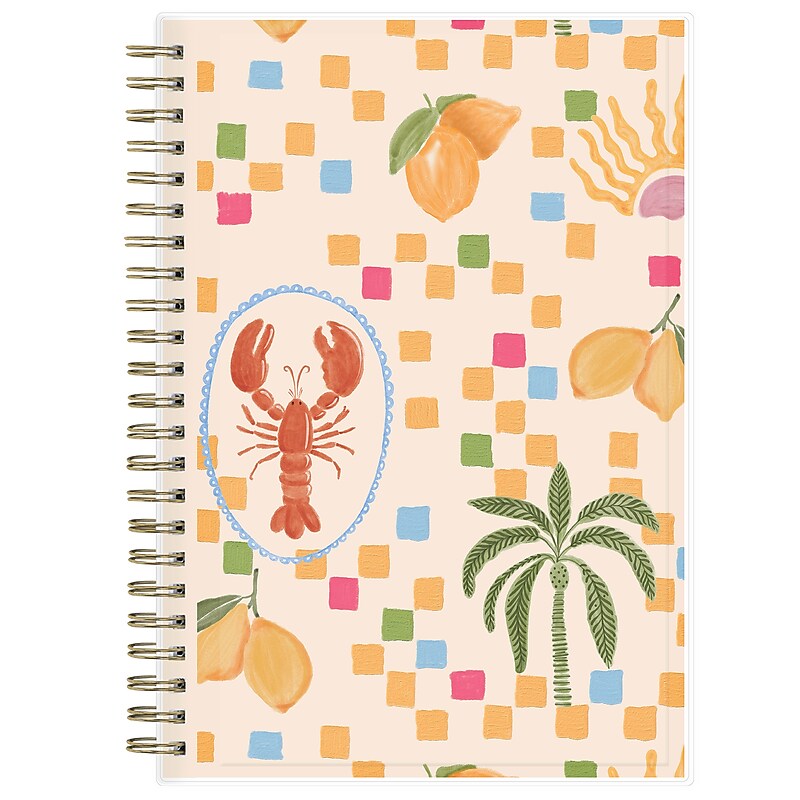 2026 Blue Sky Lobsta 8" x 5" Weekly & Monthly Personal Organizer, Plastic Cover (154944) image 1