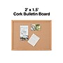 Staples Cork Bulletin Board, 2'W x 1.5'H (28669-CC)~#|#~7DD67784-C153-41CA-8A4B813FD3C806BB_sc7