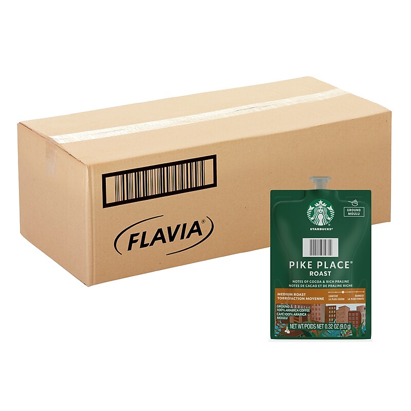 Starbucks Pike Place Coffee Flavia Freshpacks, Medium Roast, 76/Carton (MDR01038) image 1