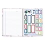 Blueline Fashion Hard Cover Index Notebook, 7.25" x 9.25", College Ruled, 96 Sheets, Lavender Floral (A9.02)~#|#~7DDA9885-6C2E-49BF-B102A291D1D501B3_sc7