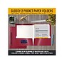 Better Office Glossy 2-Pocket Portfolio Folder, Burgundy Red, 25/Pack (80185-25PK)~#|#~7DDC7566-DA54-41BB-81500904E2E4D3E6_sc7