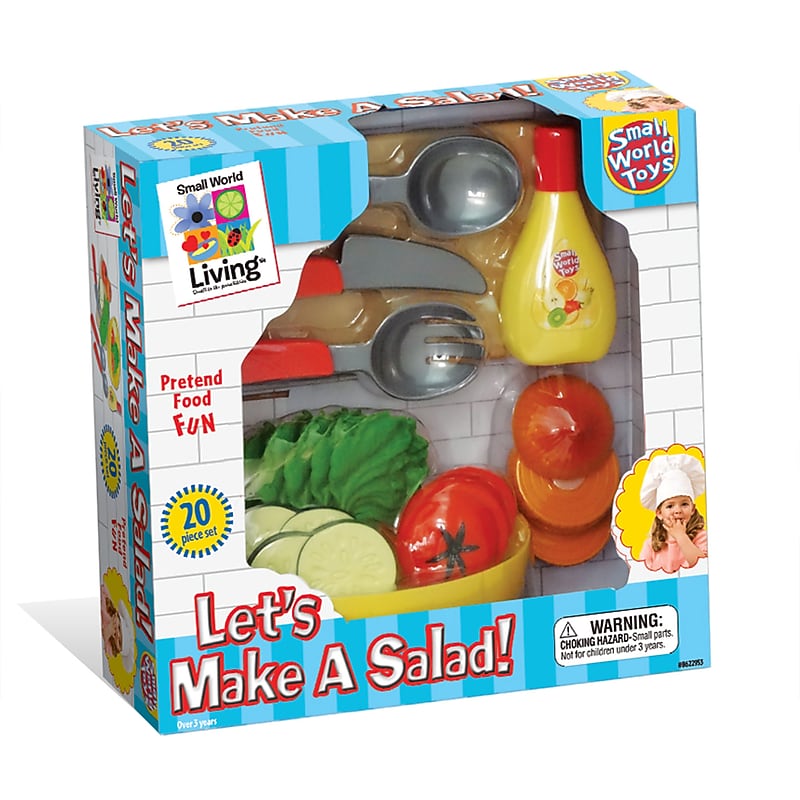 Small World Toys Let's Make A Salad, Assorted Colors, 20 Pieces/Set (SWT8622953) image 1