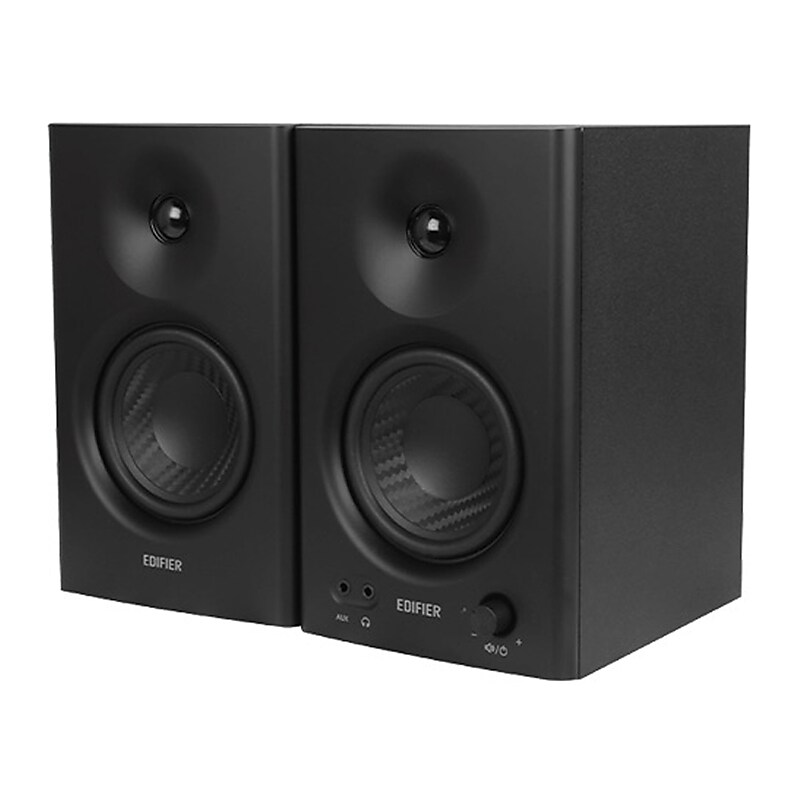 Edifier MR4 42-Watt-Continuous Powered 2.0 Studio Monitor Speaker System, Black, 2-Count (4005848) image 1