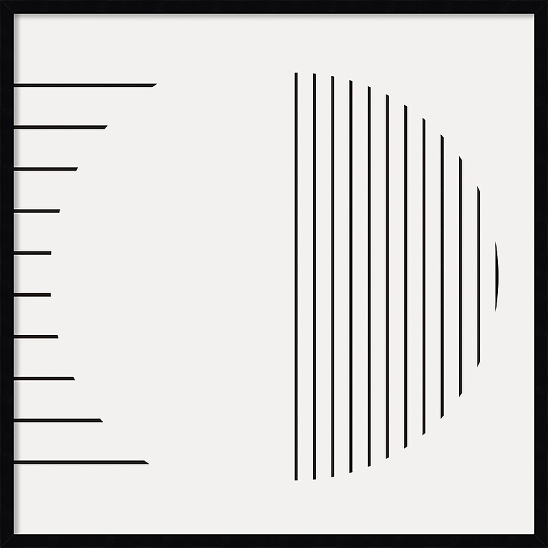 Amanti Art Modern Statement Stripes 1 by The Creative Bunch Studio Wood Framed Wall Art Print, 33" x 33" (A42677159953) image 1