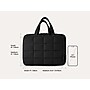 BAGSMART SpaceSaver Puffy 11" Polyester Toiletry Bag, Water Resistant, Black (BM0108061AS273)~#|#~7DEC99CE-3B59-42BE-A88310412E06B632_sc7