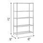 Honey-Can-Do 5-Tier Heavy-Duty Adjustable Shelving Unit with 800-lb Shelf Capacity, 18"W, Chrome (SHF-01441)~#|#~7DECC0D7-8D6E-4B53-8742968A75345E0F_sc7