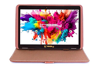 Linsay Octa Core 10.1″ Tablet, 128GB Storage, Android 15, Bundled with Brown Leather Case and Stylus Pen (F10IPGCLBROWN) Sansujyuku sansujyuku.com