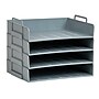 Mind Reader Plastic Side Loading Stackable Letter Tray, Letter Size, Gray, 4 Pieces (DANSTACK4-GRY)~#|#~7DEED40B-5BF9-4AA8-9480D8EC4CAAD2EB_sc7