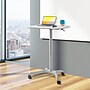 Seville Classics airLIFT XL 28"W Manual Rectangular Height Adjustable Mobile Sit-Stand Desk, White (OFF64801B)~#|#~7DF3ADF6-DD58-4B56-BDDAA38E8050165B_sc7