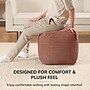 Anji Mountain Madison Ivory Brown Fabric Square Pouf Ottoman (AMBPF103-1818)~#|#~7DF6D515-3868-485B-B6B4D72EAB09630F_sc7