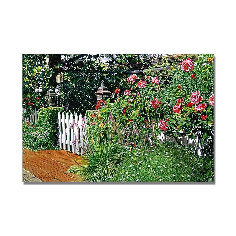 Trademark Fine Art 'Lantern Gate' 16" x 24" Canvas Art image 1