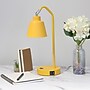 Simple Designs Sleek Essentials LED Desk Lamp, 16", with USB Ports, Yellow (LD1071-YLW)~#|#~7E02A301-2E92-4FC2-B186AF5F1CEE5699_sc7