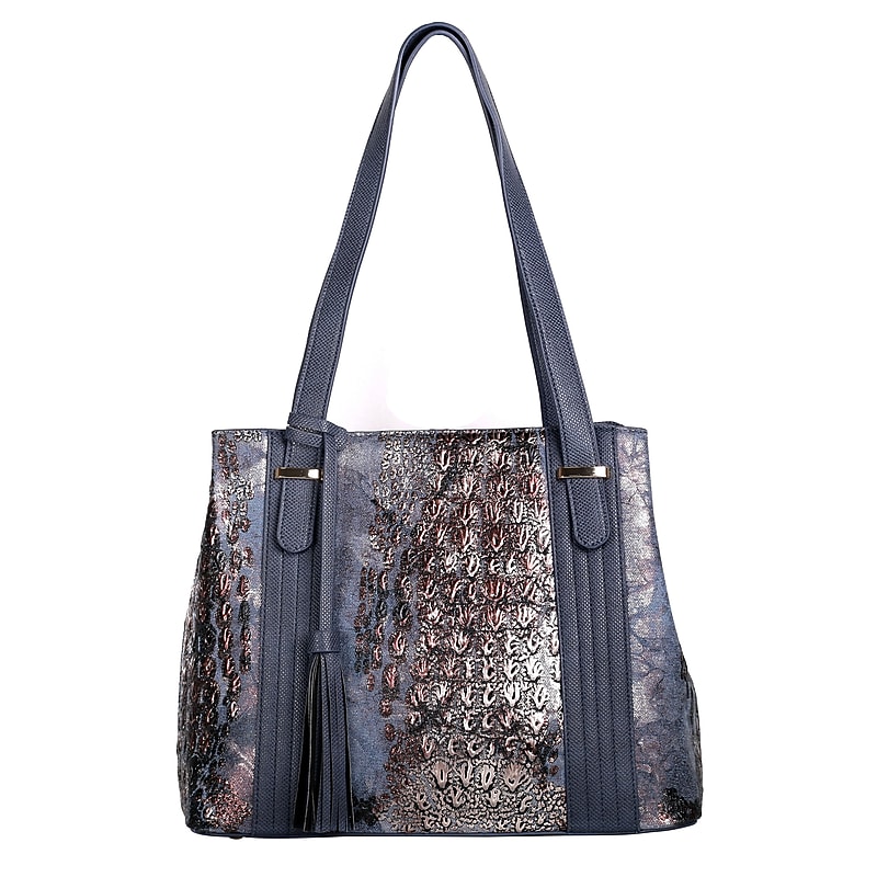 Karla Hanson Eva Canvas Tote Bag, Navy (80106NAVY) image 1