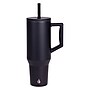 Elemental Commuter Series Stainless Steel Triple Wall Insulated Tumbler with 2 Straws & Handle, 40 oz., Black (ET40BK2)~#|#~7E05613E-754C-494C-ACF5836AA7D62402_sc7