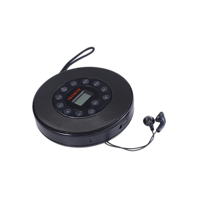 Aiwa Flashback Audio Kit, CD Player & Wireless Headphones, Black (AI9007-BLK) Sansujyuku sansujyuku.com