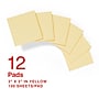 Staples Recycled Notes, 3" x 3", Sunshine Collection, 100 Sheet/Pad, 12 Pads/Pack (S33YR12/52564)~#|#~7E0B4893-6D5C-4F90-8BE2195632DC38E7_sc7