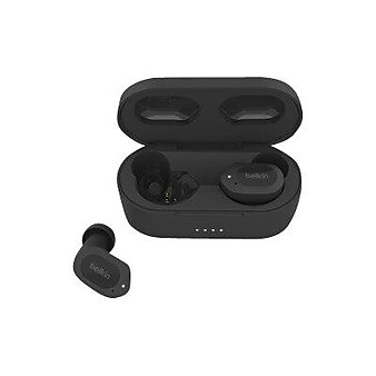 Belkin SoundForm Wireless Active Noise Canceling Earbuds Headphones, Bluetooth, Midnight (AUC005BTBK)