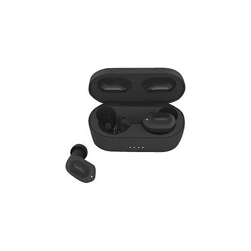 Bluetooth, SoundForm Belkin Headphones, Canceling Wireless Active Noise Staples Midnight | (AUC005BTBK) Earbuds