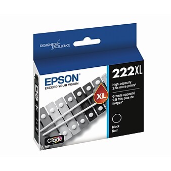 Epson 222XL Black High Yield Ink Cartridge (T222XL120-S)