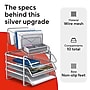 TRU RED™ All-In-One 10-Compartment Wire Mesh Compartment Storage, Silver (TR57531)~#|#~7E0BA059-0C8A-427B-83CDBF32F2642D22_sc7