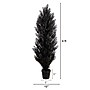 Nearly Natural UV Resistant Artificial Halloween Black Cedar Tree, 4' (T5144)~#|#~7E0D8D2F-5BE4-4121-9BA82B1BD849AD83_sc7