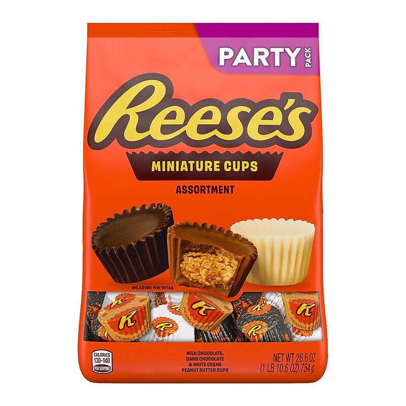 Reese's Miniatures Assorted Milk Chocolate Cup, 26.6 oz.(HEC43165) image 1