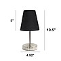 Creekwood Home Nauru 10.50" LED Table Lamp, Sand Nickel/Black (CWT-2007-BK)~#|#~7E117301-5E97-4C6D-8BF8F1B30A6C114D_sc7