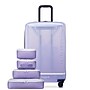 Delsey x Florence by Mills Gotta Glow 28" Hardside Suitcase, 4-Wheeled Spinner, Translucent Purple (F4398183088M9)~#|#~7E1261D8-CE8E-4789-B912C1CEB10E12B7_sc7