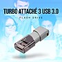 PNY Turbo 32GB USB 3.0 Type A Flash Drive, Grey (P-FD32GTBOP-GE)~#|#~7E176414-337B-46F1-8273B2C6C0561603_sc7