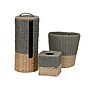 Household Essentials Wicker Bathroom Accessories Set, Natural/Gray, 3 Pieces (HHML-6621)~#|#~7E18DD54-AE34-4A19-B80A1403E48032A7_sc7