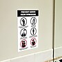 Avery Surface Safe "Prevent Germs from Spreading" Preprinted Wall Decals, 7" x 10", White/Black, 5/Pack (83174)~#|#~7E1D86DB-AC64-4810-ADDCE381F0C57942_sc7
