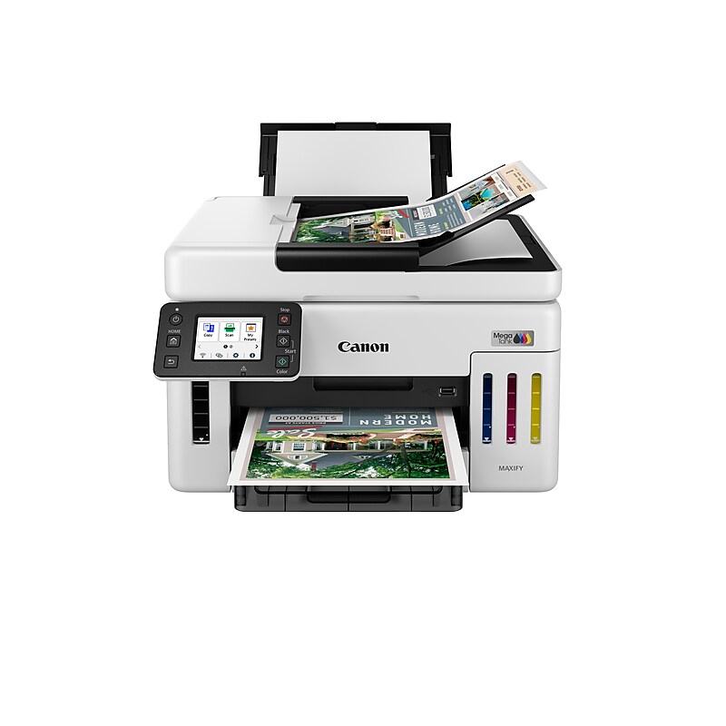 Canon Maxify GX6120 Wireless Color All-In-One Supertank Inkjet Printer, Best for Home Office (6882C002AA) image 1