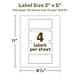 Avery EcoFriendly Laser/Inkjet Rectangle Multipurpose Labels, 2" x 5", White, 100/Pack (94241)~#|#~7E255999-B554-4F88-98F3D9C542B4F29B_sc7