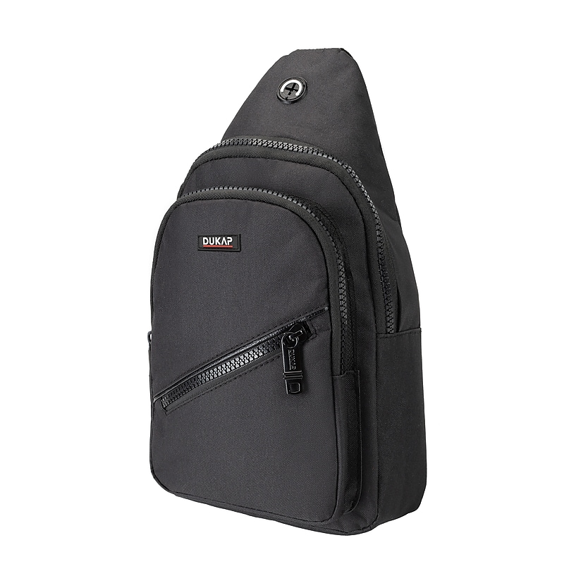 DUKAP Beekle Polyester Sling Bag, Black (BDK-BEE-BLK) image 1