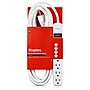 Staples TECH 6-Outlet Power Strip, 15' Cord, White (17649)~#|#~7E2D5712-CF68-4209-80C6A4C8B10CF90D_sc7