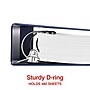 Staples 2" 3-Ring Non-View Binder, D-Ring, Navy Blue (26418-CC)~#|#~7E2E0855-7CFE-454F-A1534512CEB401FC_sc7