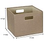 Household Essentials 10" x 13" Cube Storage, Latte, 2/Set (734-1)~#|#~7E30BD57-02E8-45DE-BAE30BB0F83404AC_sc7