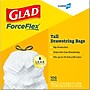 Glad 13 Gallon Trash Bag, 8.5"x8.5", Low Density, .72 mil, White, 100 Bags/Box (CLO 78526)~#|#~7E31CF47-87BE-4D08-A36FA0AD8B72983E_sc7