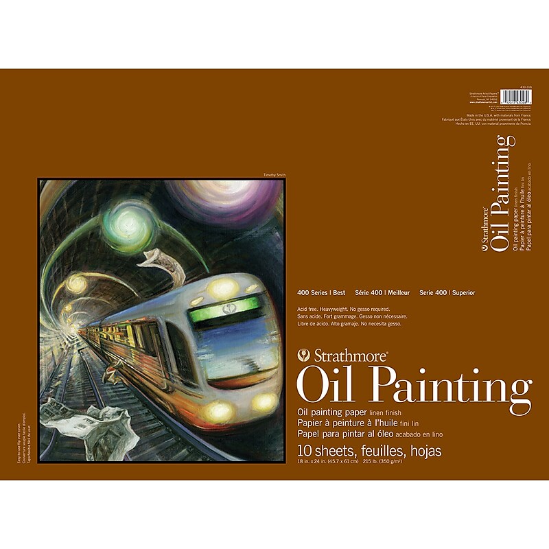 Strathmore 400 Series 18" x 24" Oil Pad, 10 Sheets/Pad (STTP4303181) image 1