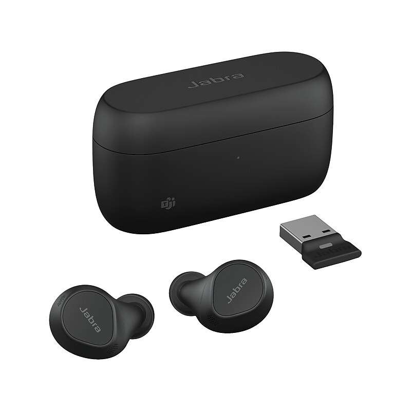 jabra Evolve2 Wireless Active Noise Canceling Earbuds, Bluetooth, Black (20797-989-999) image 1