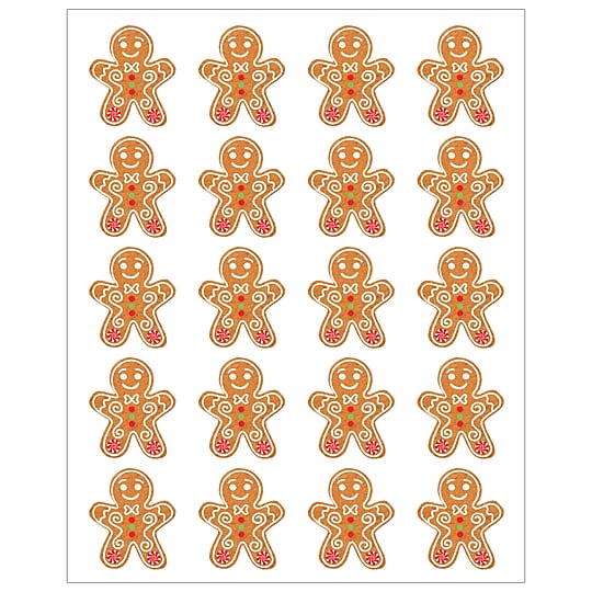 Teacher Created Resources Gingerbread Cookies Stickers, 72/Pack, 12 Packs/Bundle (TCR6945-12)~#|#~7E3DD63C-9DB2-4A44-B44C4A2D0F5409D6_sc7