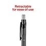 Staples Postscript Retractable Ballpoint Pens, Medium Point, Black Ink, Dozen (18262)~#|#~7E3FE7E5-B1DF-4CDA-994BE3D1560AE796_sc7