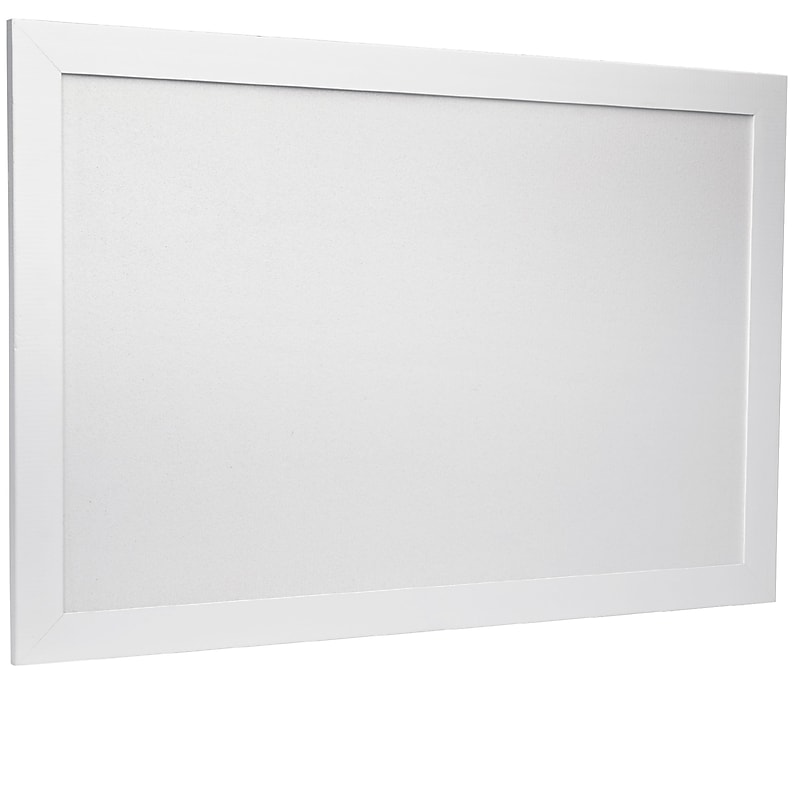 Excello Global Products Cork Bulletin Board, White Frame, 3' x 2' (EGP-HD-0519) image 1
