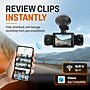 QORVIK K120 4-Channel Dash Cam with Front, Rear, and Dual Adjustable Interior Cameras and WiFi Connectivity, Black (QDCK120)~#|#~7E4244C6-2D55-4577-BB015A095FD5719B_sc7