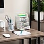 Mind Reader 4-Compartment Metal Desk Organizer, White (MESHMINI-WHT)~#|#~7E44367E-F069-4B9B-A06B52380F19546B_sc7