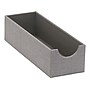 Household Essentials 1-Compartment Cardboard/Poly Linen/Nonwoven PP Drawer Organizer, Gray (725-1)~#|#~7E496532-94CF-4BDA-B314E76FCC0B5A61_sc7