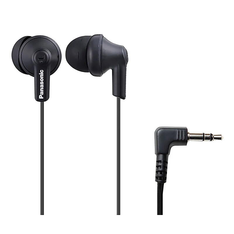 Panasonic ErgoFit Earbuds, Matte Black (RP-HJE120) image 1