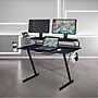 Techni Sport Carbon Computer Gaming Desk with Shelving, Black (RTA-TS200-BK)~#|#~7E511BFE-94B3-45F8-A2B53021B689E94E_sc7