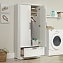 Sauder HomePlus 71"H Storage Armoire with 2 Shelves, Soft White (423144)~#|#~7E51A015-07B5-4975-9EFEDF0C56EA60EE_sc7